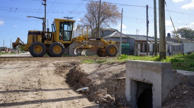 Alivio para vecinos del Barrio Palmera: La Muni concretó una obra clave de desagüe pluvial