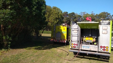 Explotó la salamandra y se incendió una casa en el Parque
