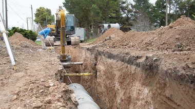 Avanza la obra pluvial del Barrio Parque