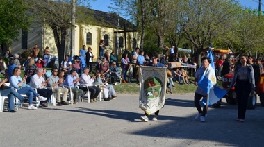 Cumpleaños de Ramón Santamarina con asado, desfile, homenaje y discursos