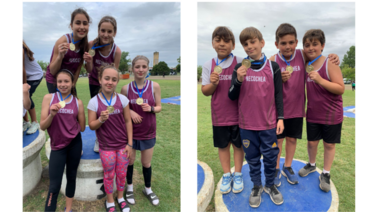 Pibes y pibas de la Escuela de Atletismo tuvieron una gran competencia en Azul