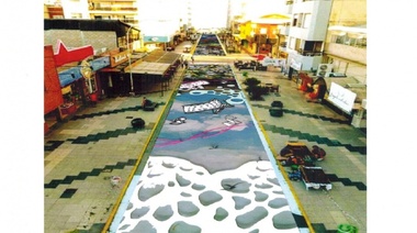 "Reposera": Nuevo mural que será pintado en la peatonal