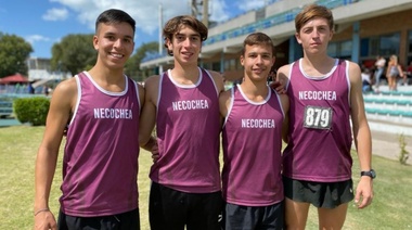 El pibe Santino Marchetti se llevó la medalla de bronce en Campeonato Provincial de Atletismo