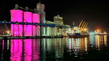 Ni Una Menos: Desde "Puertos en Clave de Género" recordaron la fecha y hubo iluminación en Puerto Quequén