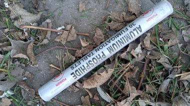 Sorpresa en el CEF de Quequén: encontraron un tubo de fosfuro de aluminio Phostoxin