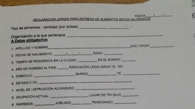 Sigue el conflicto por la declaración jurada en la entrega de mercadería: Proyecto del radicalismo