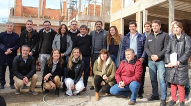 Carlos Bianco recorrió la obra de la Universidad de Lobería