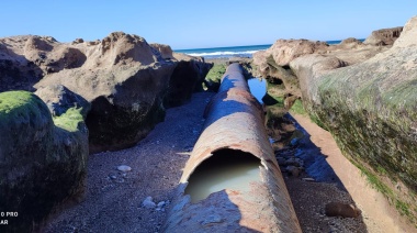Desde el caño de Punta Carballido, Sánchez Jauregui aseguró que la licitación de la obra será el próximo verano