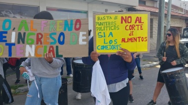 La protesta piquetera en Desarrollo Social por la falta de entrega de alimentos a los comedores