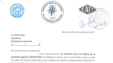 El Sindicato de Fleteros pide saber cuanto recauda anualmente la comuna por la Playa Municipal de Camiones