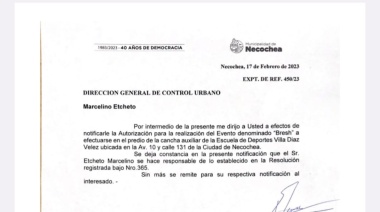 El intendente Rojas le dió el OK a La Bresh