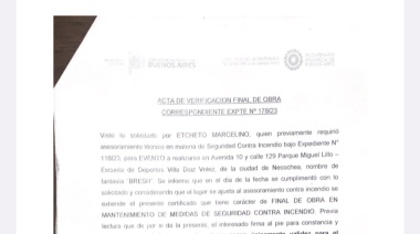 Dieron a conocer los permisos provinciales que obtuvo la Bresh para su realización