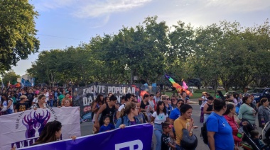 8M en Necochea: Fuerte reclamo se escuchó en el centro de la ciudad
