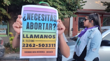 8M en Necochea: Fuerte reclamo se escuchó en el centro de la ciudad