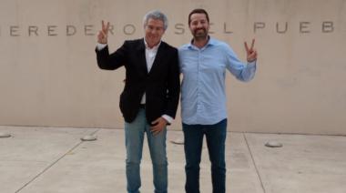 Kristiansen como candidato de una lista con "ADN Peronista" encabezada por el presidente del PJ