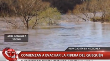 Vecinos de Necochea y Lobería hablaron con la televisión provincial por las fuertes lluvias