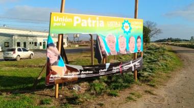Continúan rompiendo carteles de la Lista 2 de Unión por la Patria