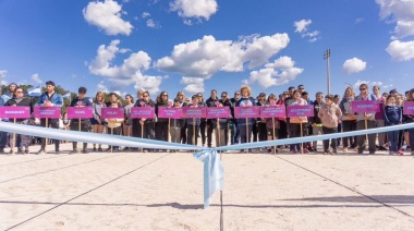 Rojas se dio el gusto: Inaugurar la anhelada y merecida Pista de Atletismo Municipal