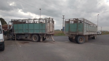 Accidente vial en Rutas 86 y 80: Dos camiones colisionaron frontalmente