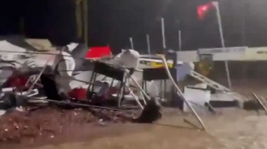 El temporal en el país afectó a tres provincias y dejó destrozos