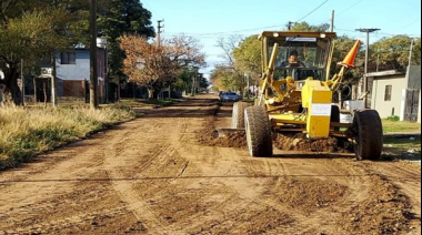 Se nivelaron distintas calles de Necochea y Quequén, incluyendo la pista de Atletismo Municipal