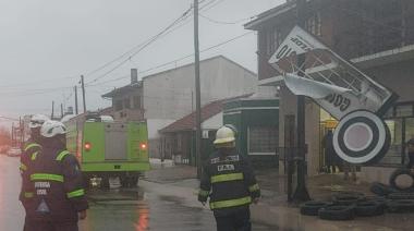 Temporal en Necochea: Sin evacuados ni graves consecuencias