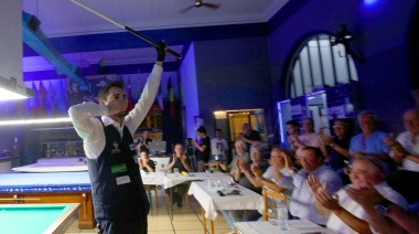 La llama del billar sigue encendida: Camilo Gómez campeón del Súper 8 Internacional en Necochea