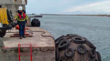 Pintura, mantenimiento y limpieza en Puerto Quequén tras el último temporal