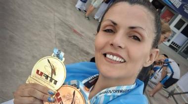 Daniela Vecino se consagró campeona mundial de Taekwon-Do y puso a Necochea en lo más alto