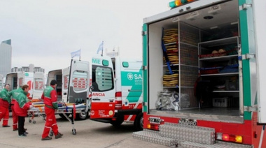 Llegan dos ambulancias del SAME a Necochea