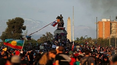 ¿Qué necochense estuvo presente durante las manifestaciones en Chile?