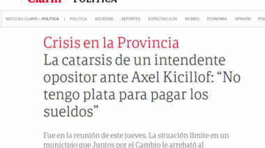Rojas dio una entrevista a Clarín: “Estamos viviendo de donaciones”
