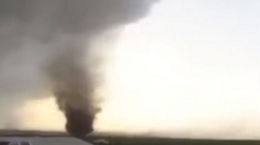 El impresionante video del tornado que recorrió los campos de Tandil