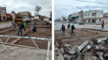 Realizan el repavimento de sectores de la Avenida 42