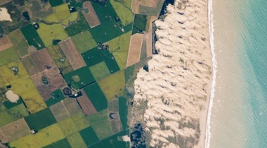 Necochea fotografiada desde la NASA