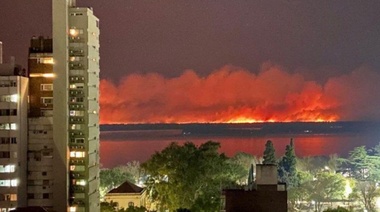 Incendios intencionales en islas sobre el Río Paraná: el humo podría llegar a Necochea