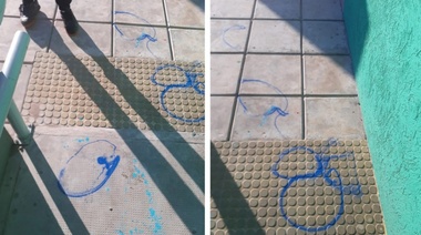 Repudian pintadas vandálicas en el Jardín Maternal municipal Pichi Huinca