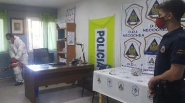 Desinfectaron la DDI policial