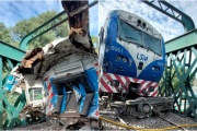 Descarriló un tren del Ferrocarril San Martín y chocó con otro en Palermo: hay heridos
