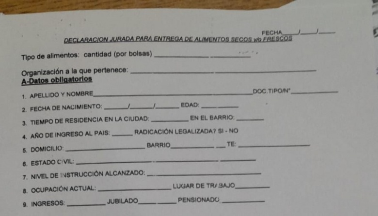 Sigue el conflicto por la declaración jurada en la entrega de mercadería: Proyecto del radicalismo