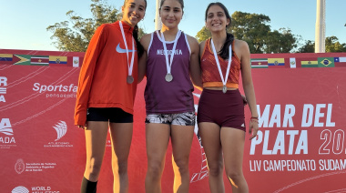 El atletismo necochense en su mejor momento: Rosario Coronel se consagró con oro y otros atletas se subieron al podio