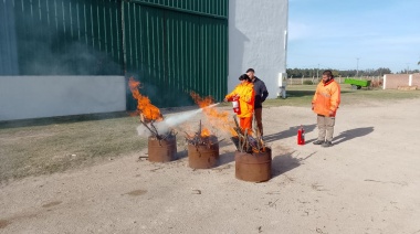 Capacitaron sobre prevención de incendios en San Cayetano