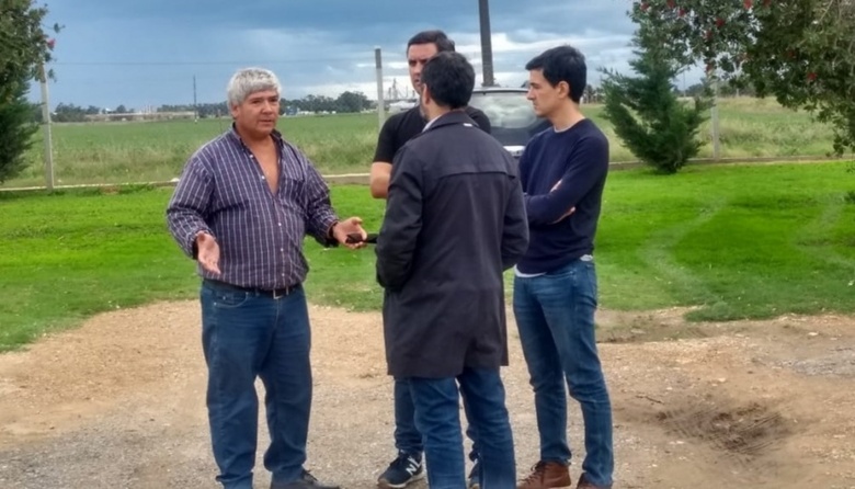 Aguilar estuvo con el subsecretario de Transporte de la provincia: "Acá nunca vino nadie, esto es tierra de nadie"