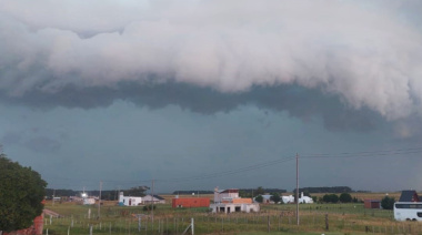 Martes con tormentas fuertes y alerta amarilla en Necochea