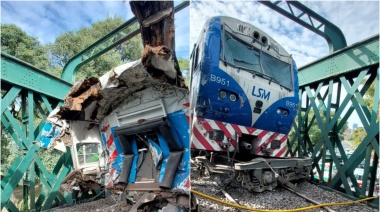 Descarriló un tren del Ferrocarril San Martín y chocó con otro en Palermo: hay heridos