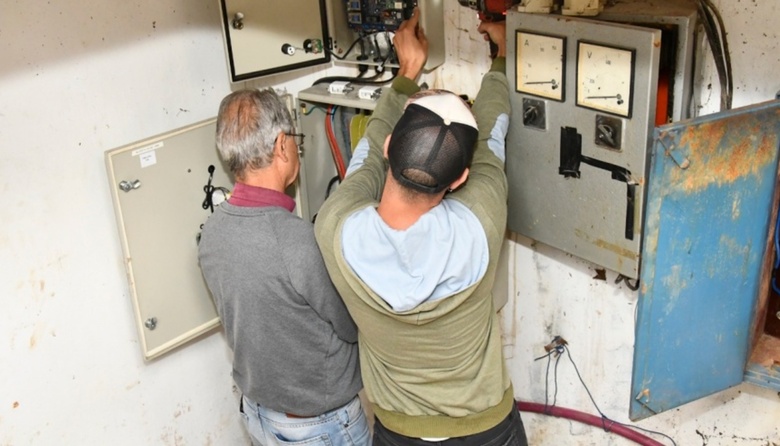 Repararon 4 pozos de agua que habían sufrido un desperfecto eléctrico