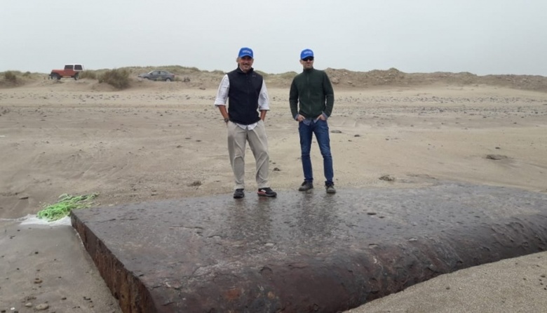 Con un georadar comenzó la expedición para hallar el origen de restos navíos en Arenas Verdes