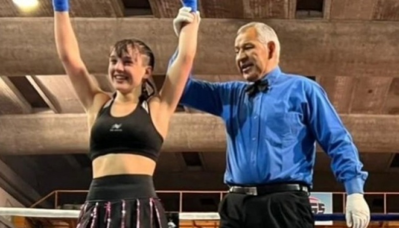 Nueva campeona en el ring: Araí Leoz brilló en su debut profesional en Necochea