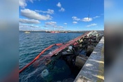 Insólito video: Mirá cómo se hundió un barco de pesca de langostinos en Madryn