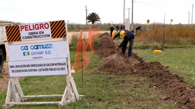 Comenzaron las tareas de ampliación de gas en San Cayetano